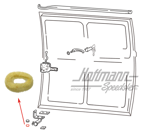 Anillo de fieltro para rodillo de guía, superior e inferior | 211 843 499 | 097-1040-09