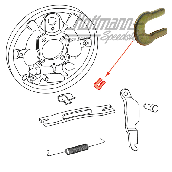 Clip para perno del cojinete | 211 609 619 | 020-4099-05