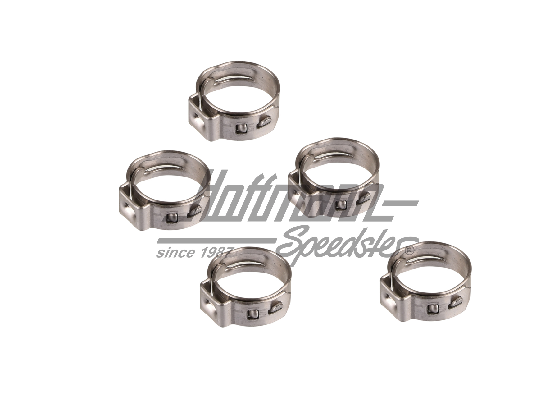 Abrazaderas de una oreja, ajustable, 9.6-11.3 mm | --- --- --- | 020-0505-10