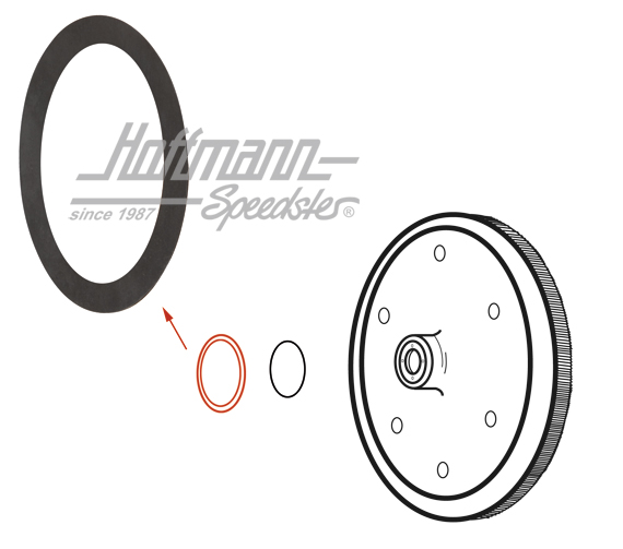 Arandela, volante de impulsión motor, 0.34, -7.60 | 111 105 287 | 010-0133-34