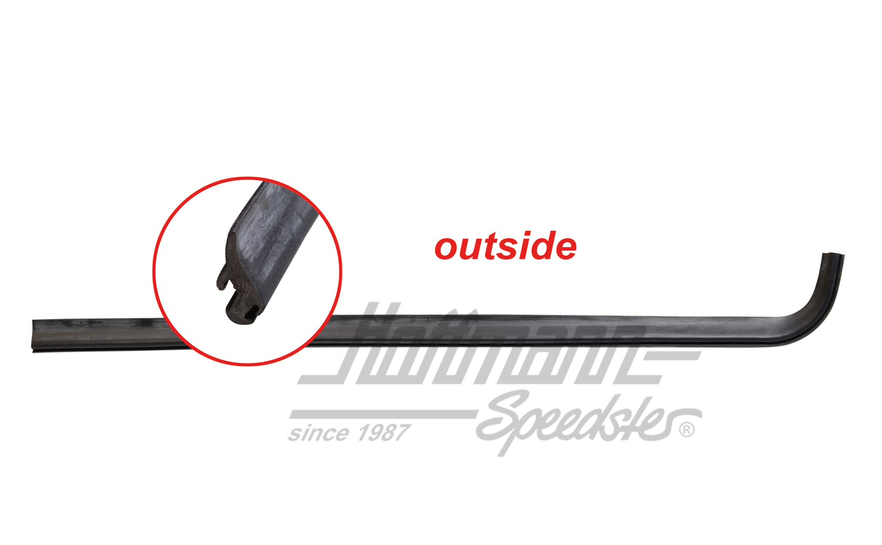 Junta de ranura, posterior, de 4 puertas, derecha | 193 839 478 B | 208-7120-02