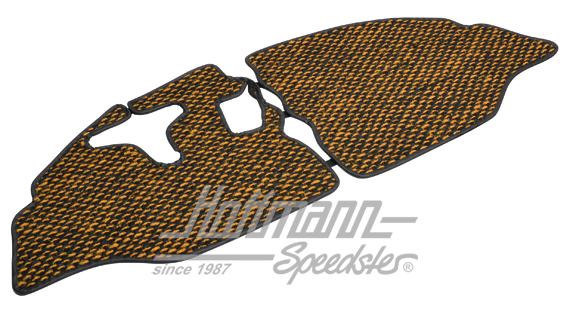 Alfombrillas, fibra de coco, 65-67, amarillo / negro | ZVW 2BUS BYL | 098-0040-26