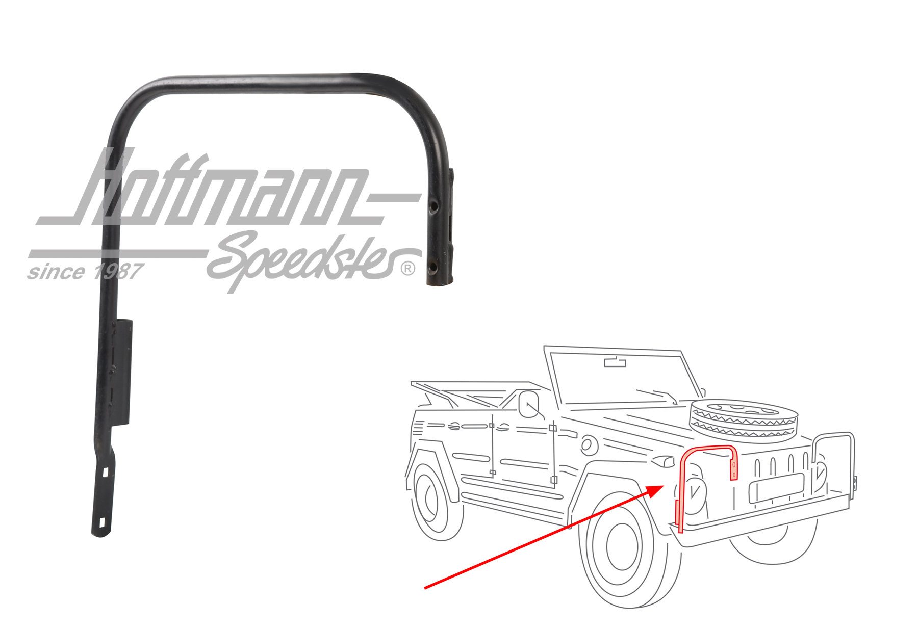 Deflector de ramas, anterior, Tipo 181, dcha. NOS | 181 707 216 | 080-1200-02