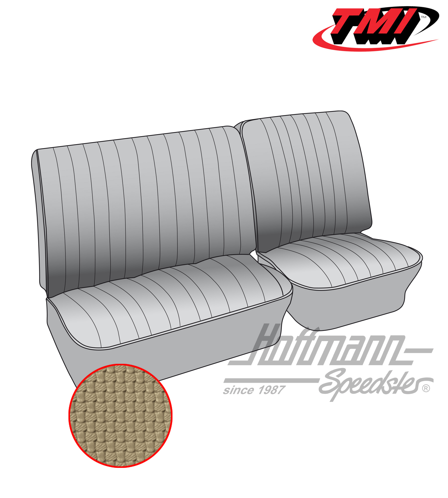 Fundas de asiento, banco de asiento delantero, 62-67, beige | 43-2111-04 | 098-0604-30