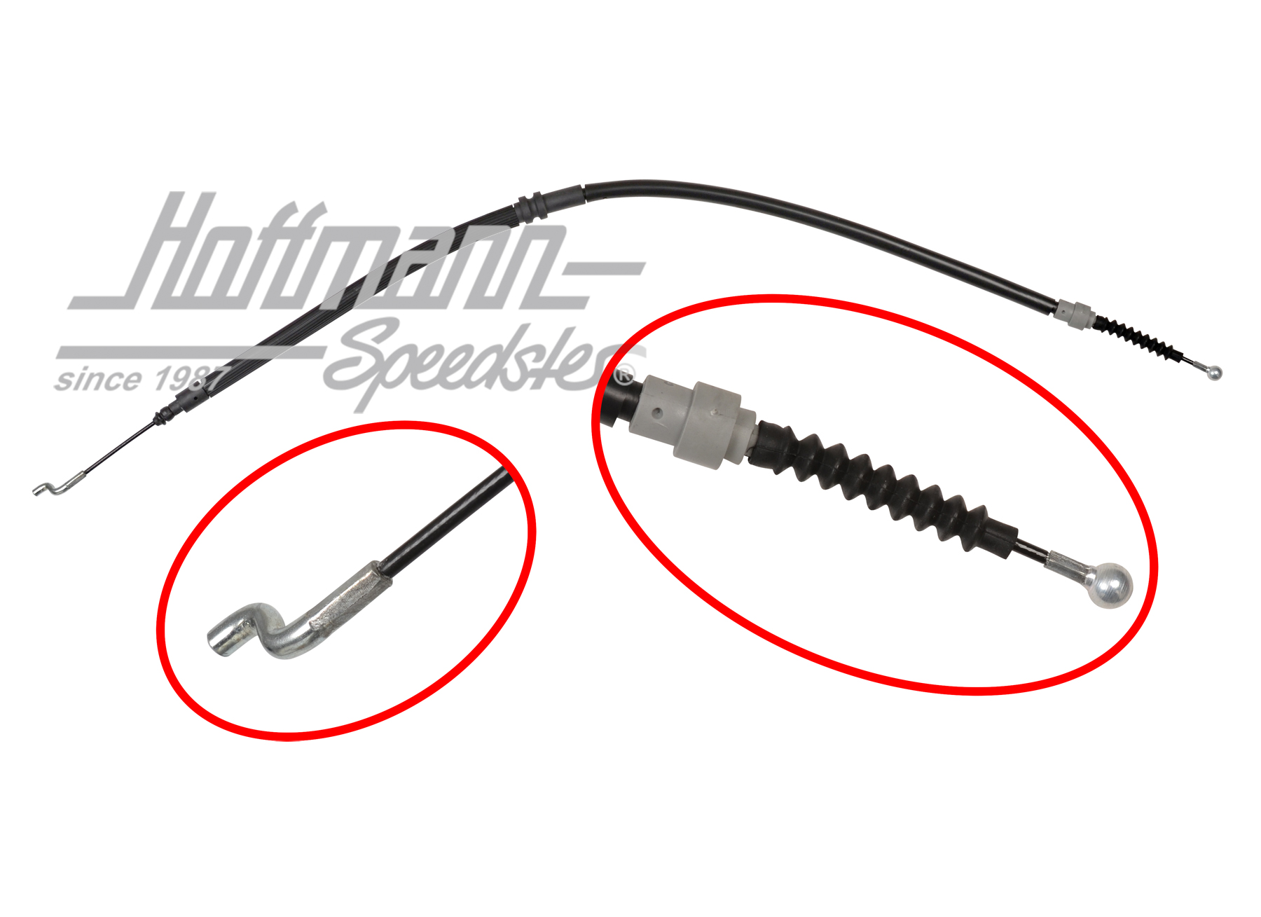 Cable de freno de mano, posterior, Furgoneta T4, 2.97-6.03 | 7D0 609 701 E | 406-0158