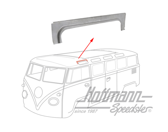 Chapa de reparación, ventanilla Samba, anterior, izquierda | GM1305 | 095-0132-11