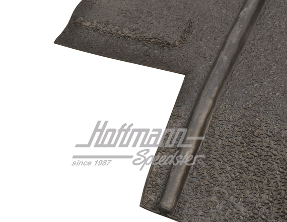 Revestimiento de goma, caja de asiento, posterior                                                   