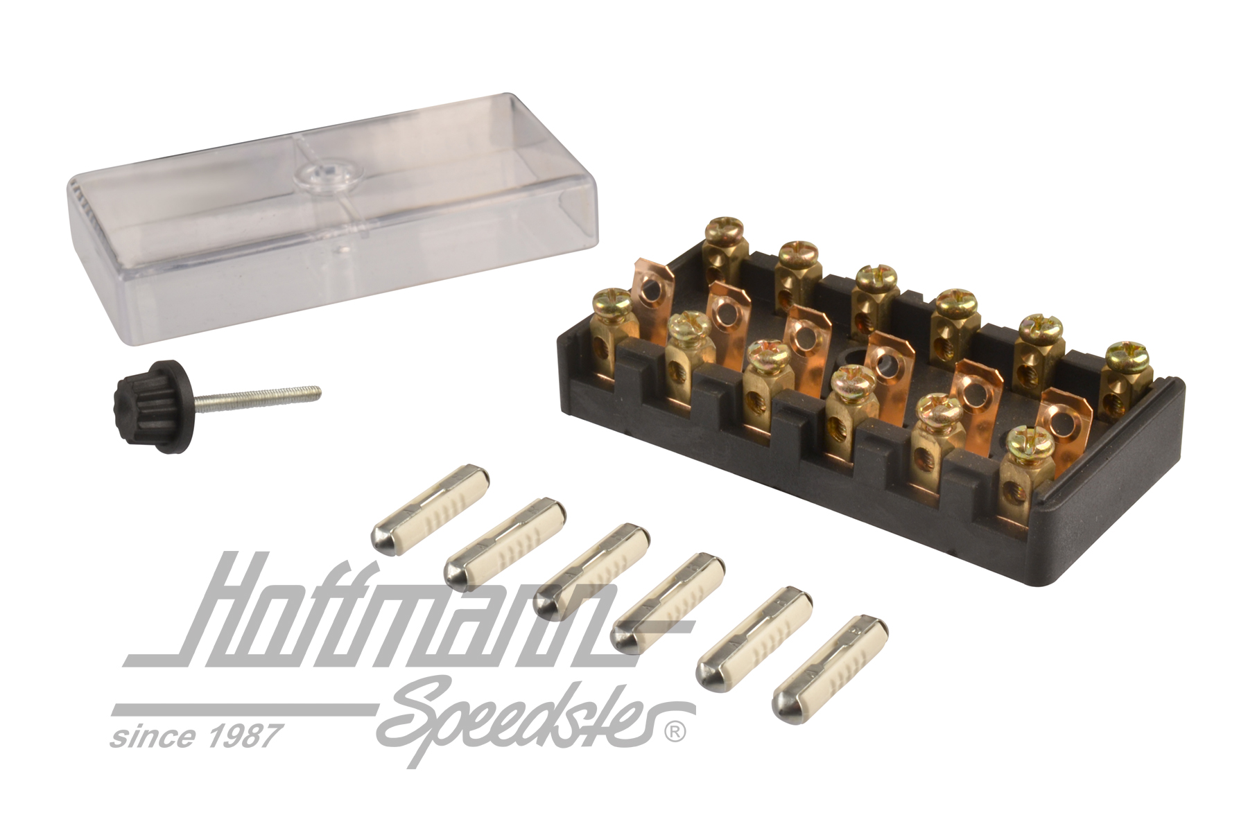 Caja de fusibles con tapa, séxtupla (transparente) | 111 937 031 X | 020-1246-26