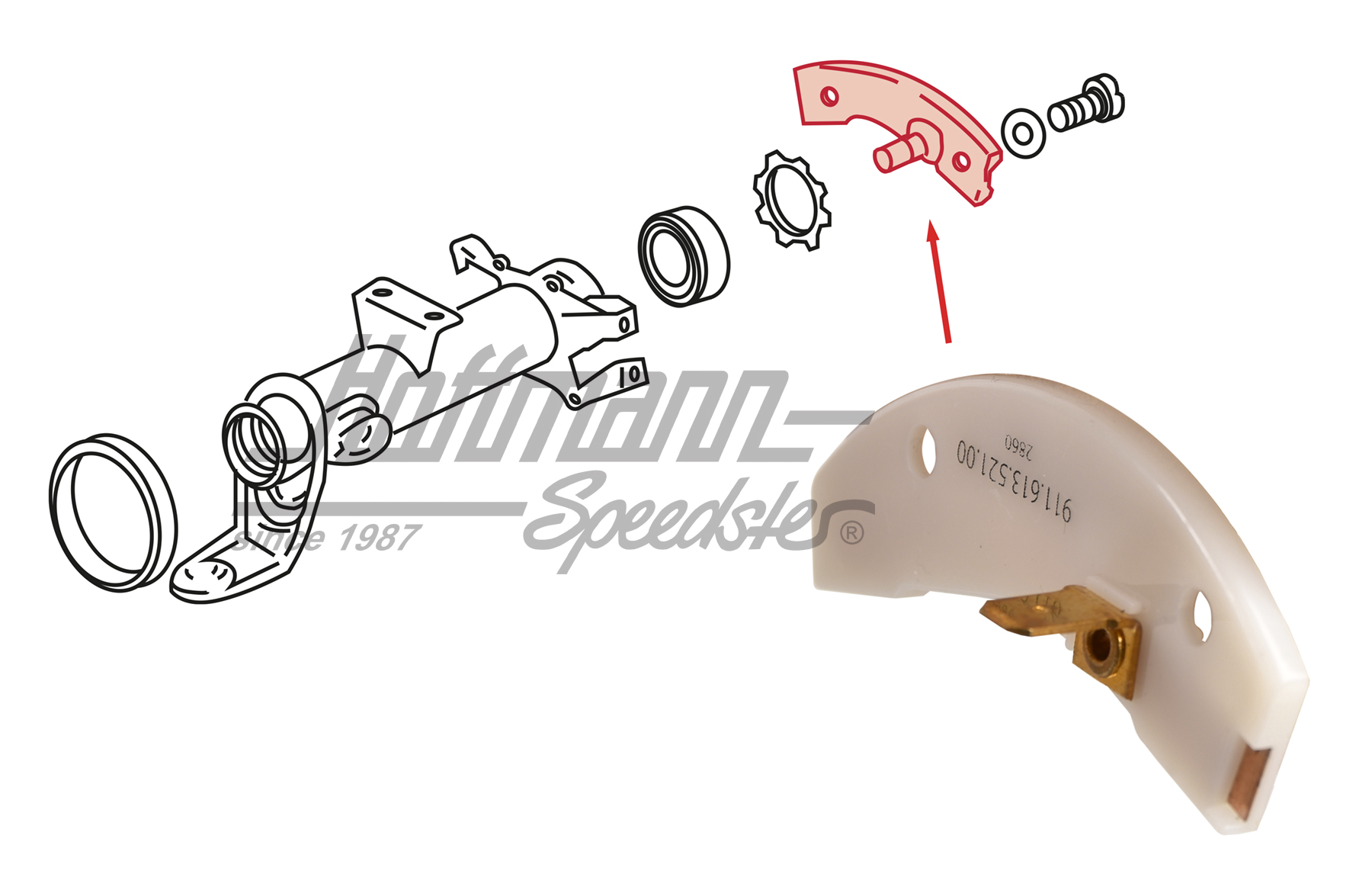 Contacto deslizante, claxon, 911, 74-89                                                             