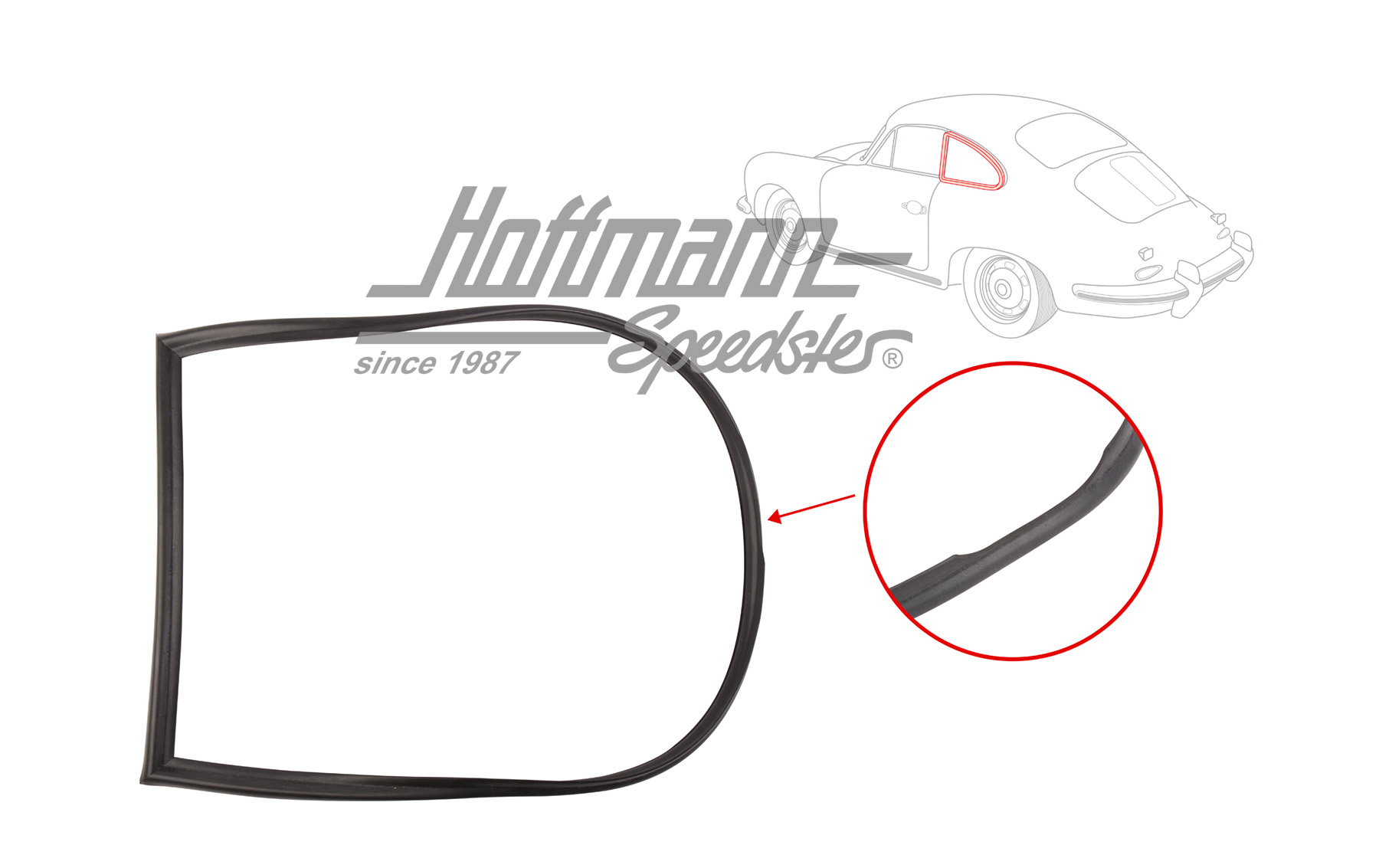 Junta, marco de ventanilla giratoria, Coupé, izquierda | 644 543 903 00 | 510-6395-11