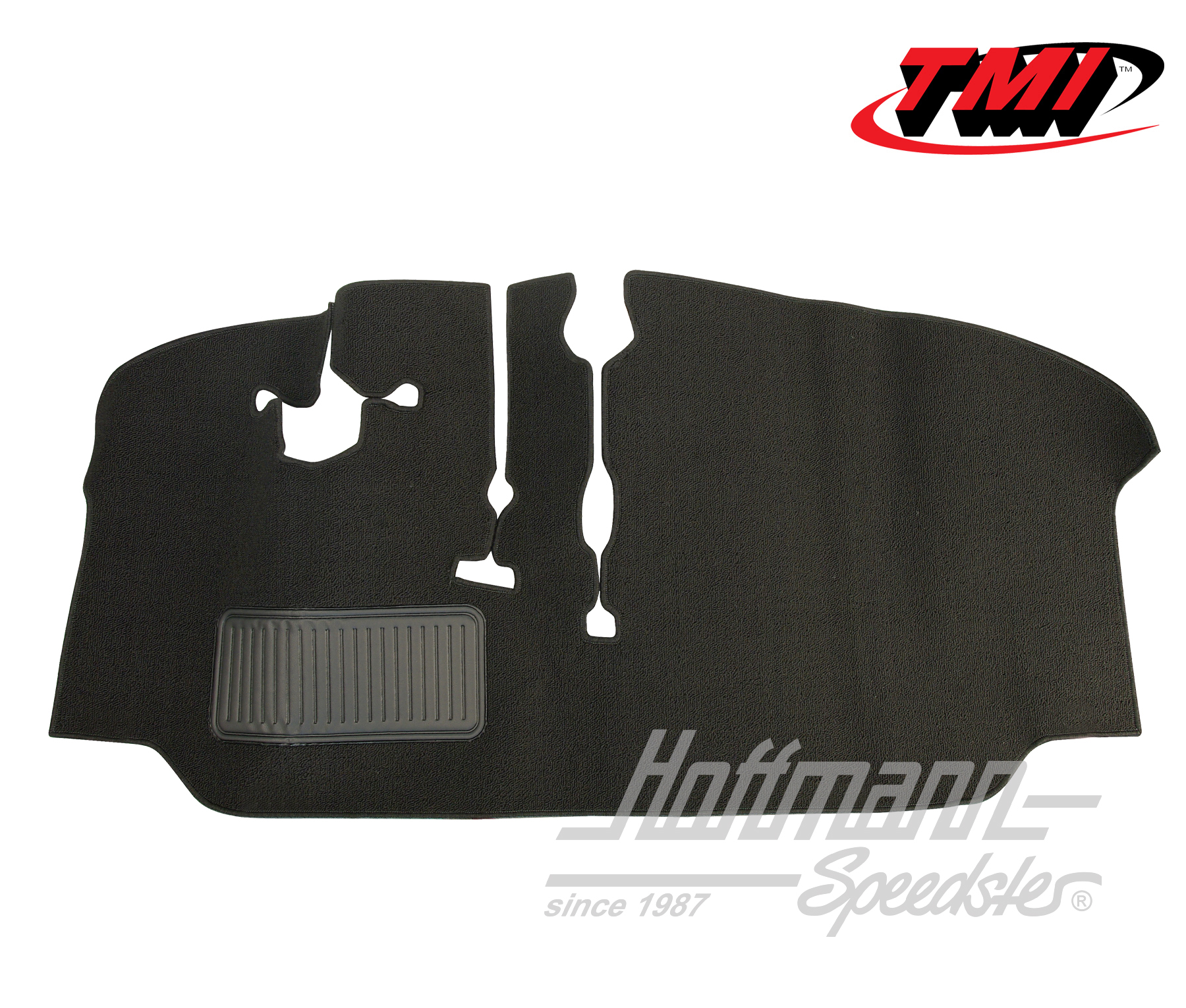 Alfombrilla, espacio para los pies, Furgoneta T2, 67-72, negra | 34-F2103-301 | 098-0005