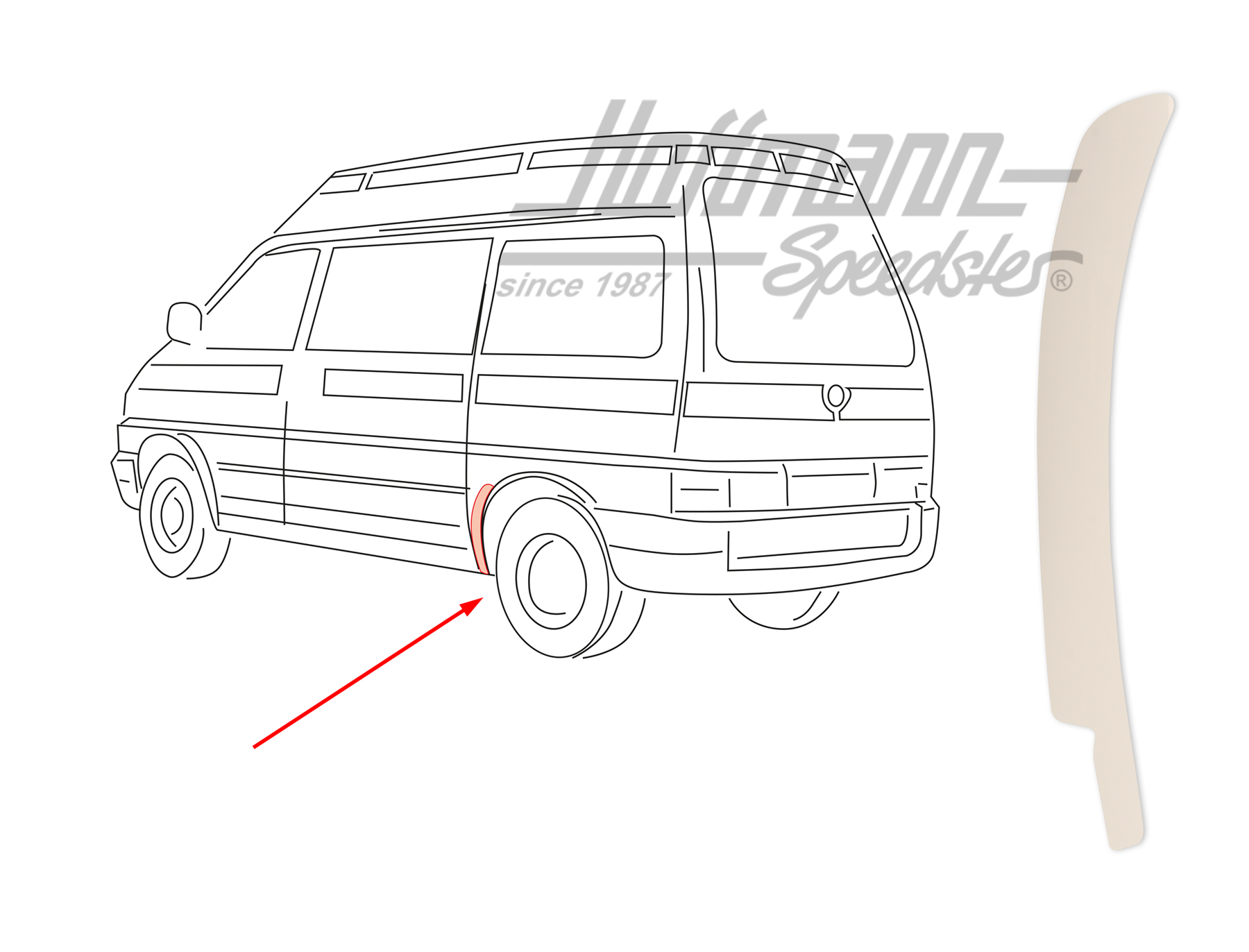 Lámina protectora de grava
, posterior, izqda. | 701 853 931 A | 408-6500-01