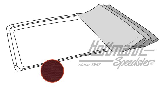 
Funda de techo plegable
, Golf 2, Sonnenland, roja | --------- | 208-5582-60