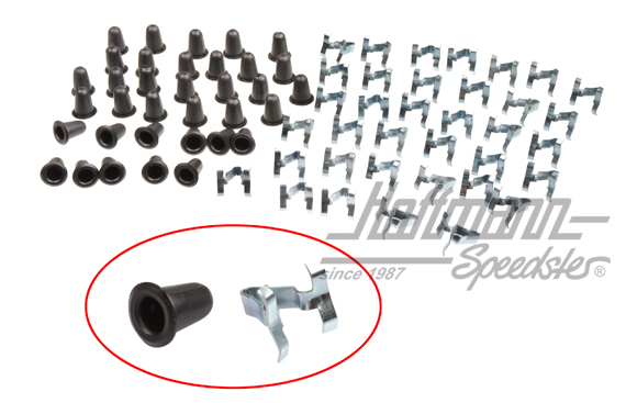 Clips para molduras, clips / boquillas, -7.66 | 113 853 585 B + 113 857 219 A | 020-2077