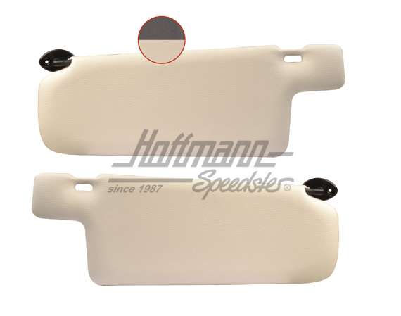 Visera parasol, Golf 1, negra / crema | 171 898 551 | 180-1310