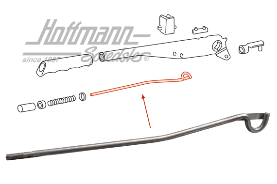 Barra de presión, palanca del freno de mano, 911/912/964                                            