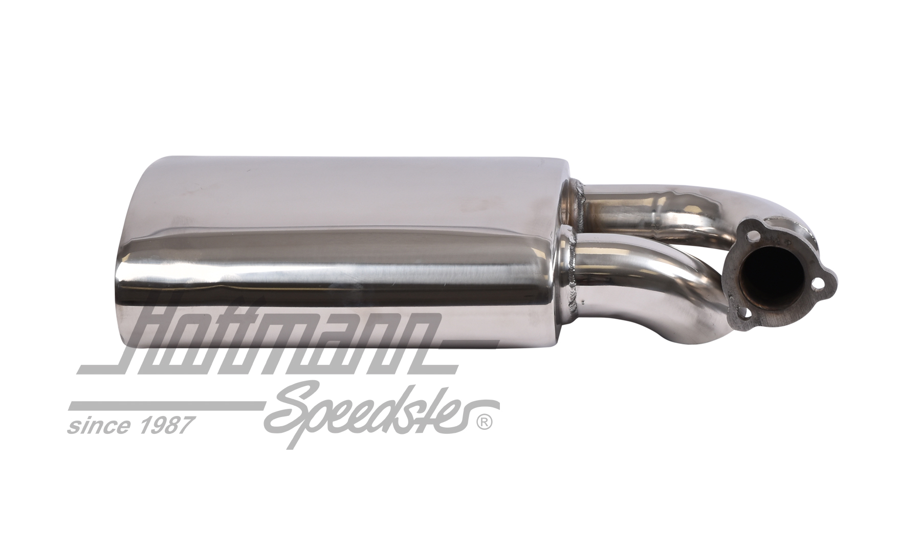 Escape deportivo, lateral, acero inoxidable, 42 mm                                                  