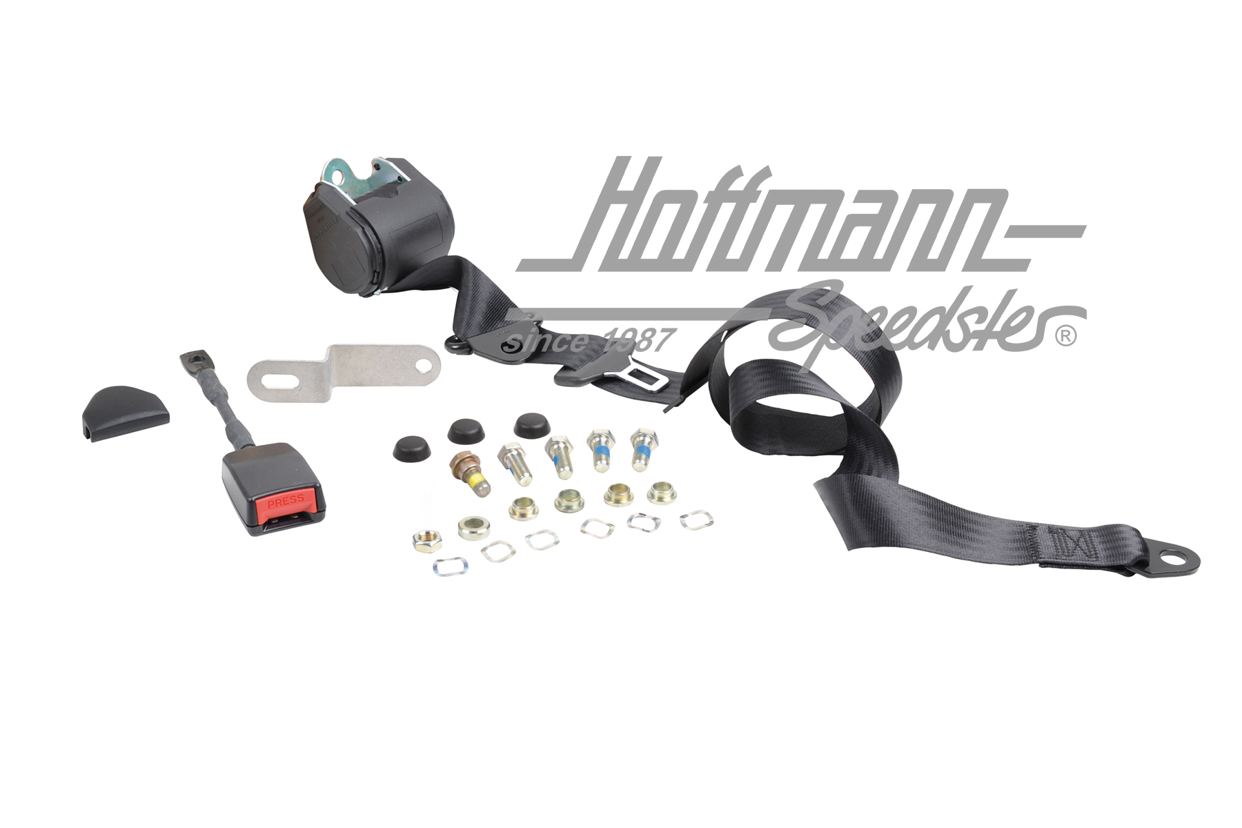 Cinturón de seguridad automático, delantero, negro, Sedán / Cabrio | 3002 | 045-9184