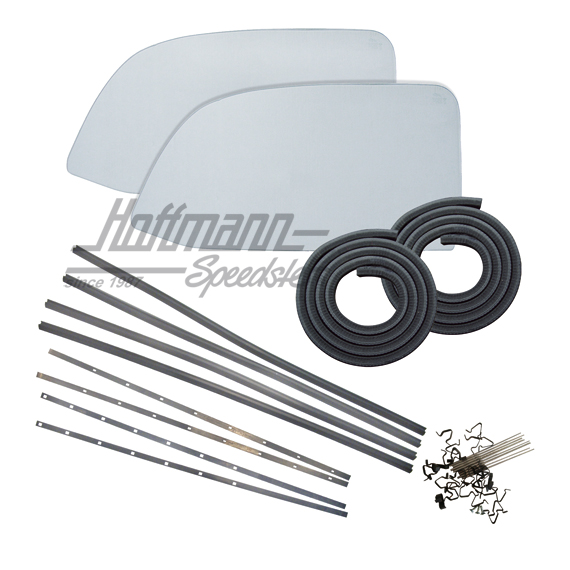 Juego de modificación, cristal lateral de una pieza, delantero, 8.64-, claro |  | 010-3210