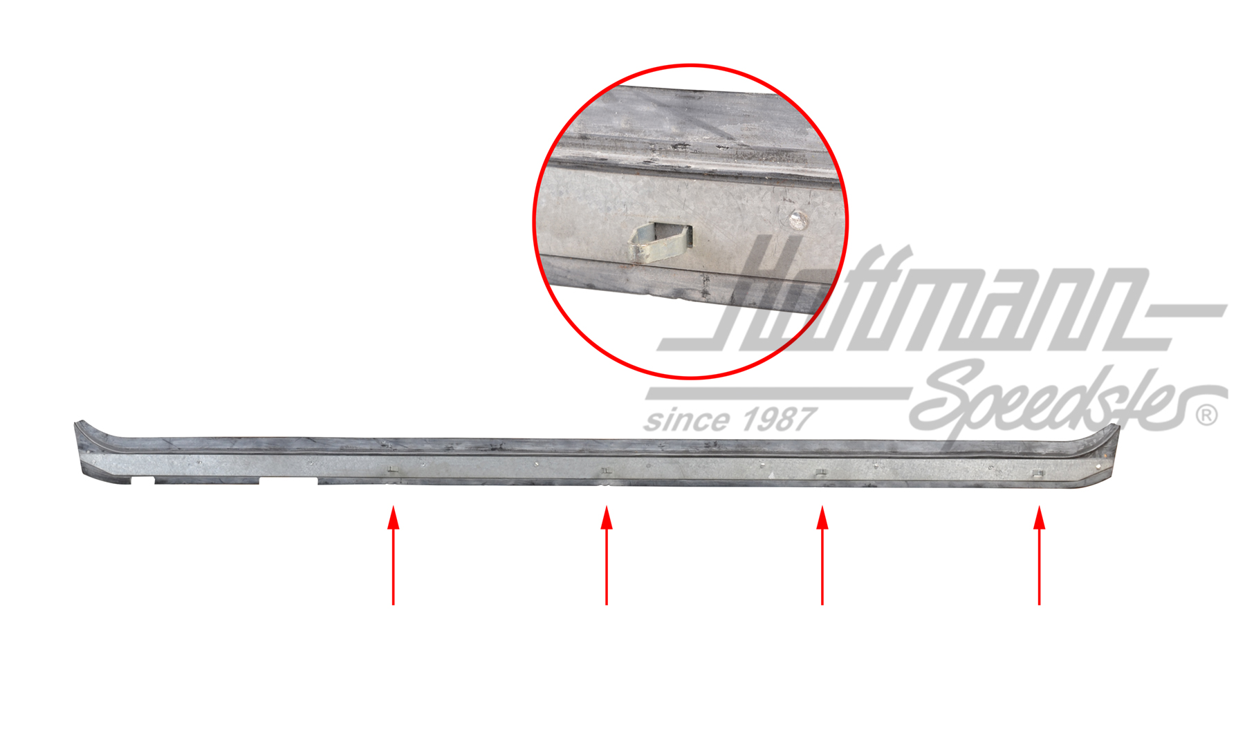Junta de ranura de puerta, exterior, 8.64-, larga, izqda. | 113 853 321 DD | 020-5241-11