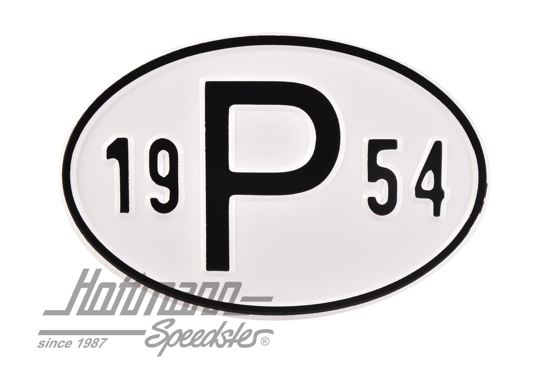 Placa de nacionalidad "P" (Portugal), "1954", aluminio |  | 020-2405-54