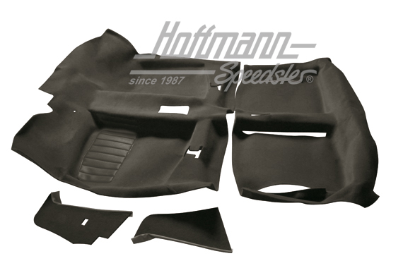 Juego de alfombrillas, Golf 1, 2 puertas, negro | CK5506A Black carpet | 180-3005-10