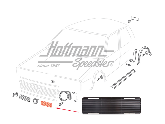 Embellecedor, máscara frontal, inferior, cerrada, derecha | 171 853 662 | 180-0490-02