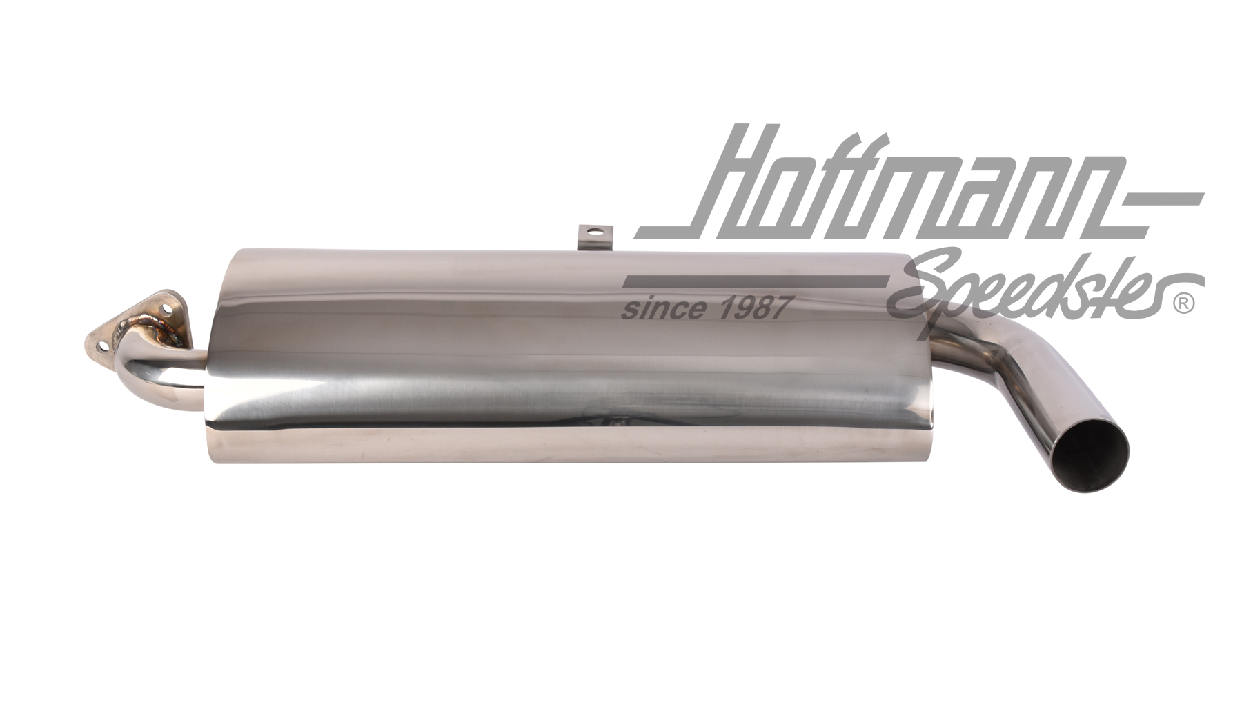 Silenciador de scape de un tubo, acero inoxidable, Furgoneta T1/T2                                  