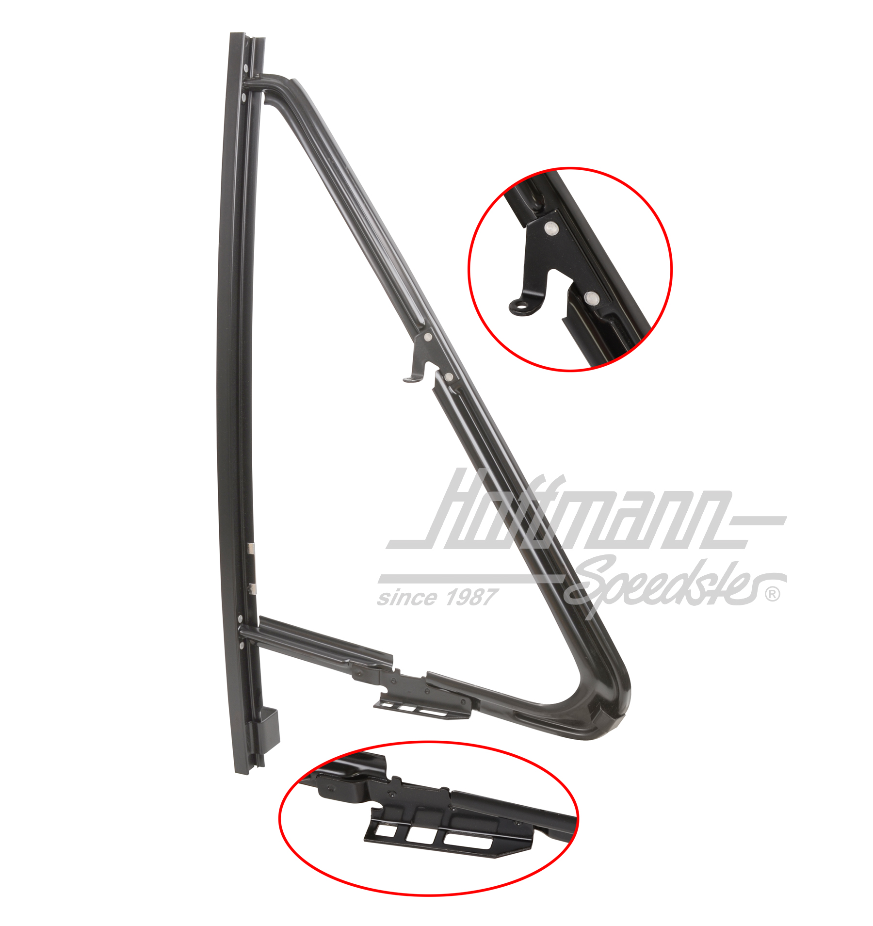 Marco ventanilla giratoria, Golf 1, .82-, dcha. | 171 837 606 B | 180-1273-32