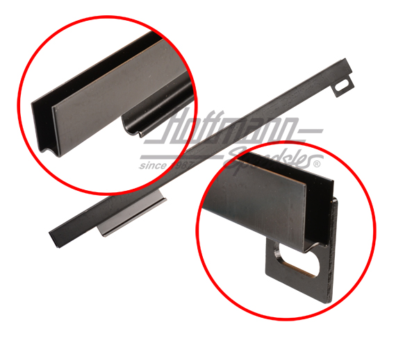 Riel de elevalunas, 356 A/B/C, Cabriolet,
 izquierda                                               