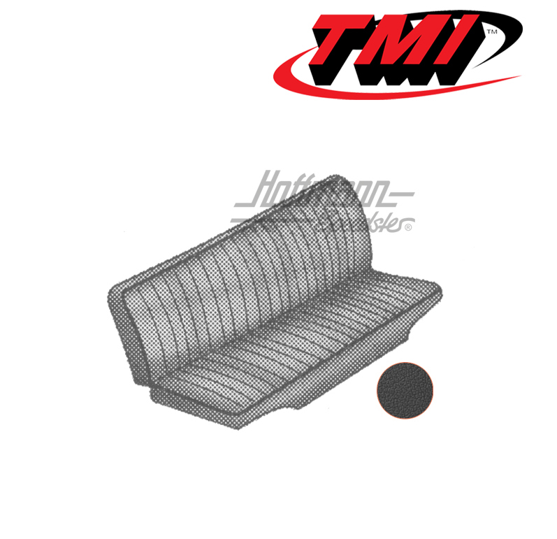 Fundas de asientos, banco de asiento trasero, 73-79, negras lisas | 43-2124-11 | 098-0675-11