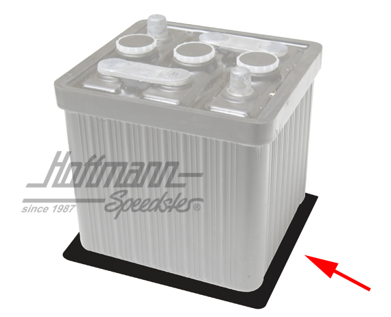 Estera de base, batería, 200x300mm, negra | ZVW113 | 020-1245-18