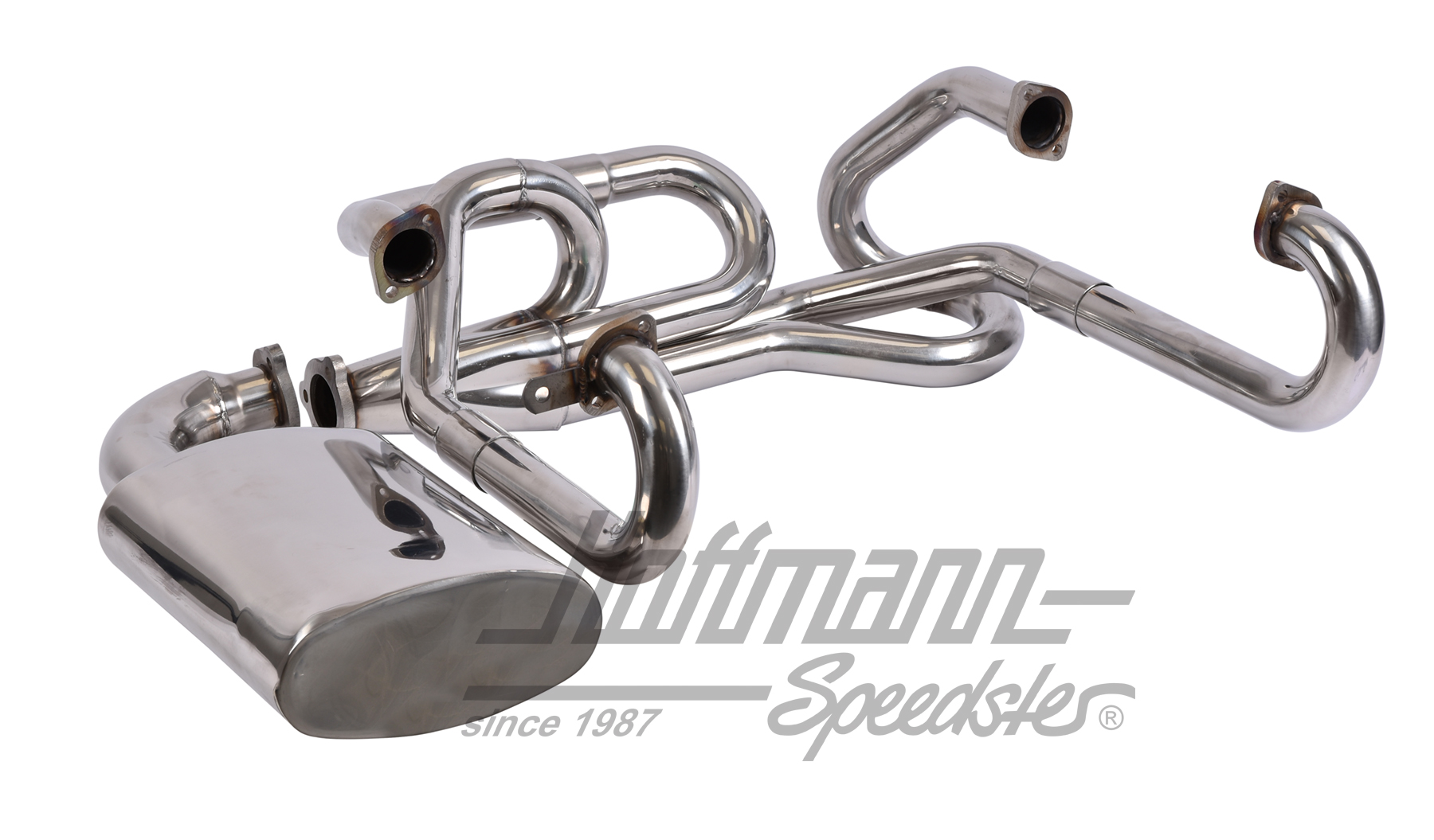 Escape deportivo, lateral, acero inoxidable, 42 mm                                                  