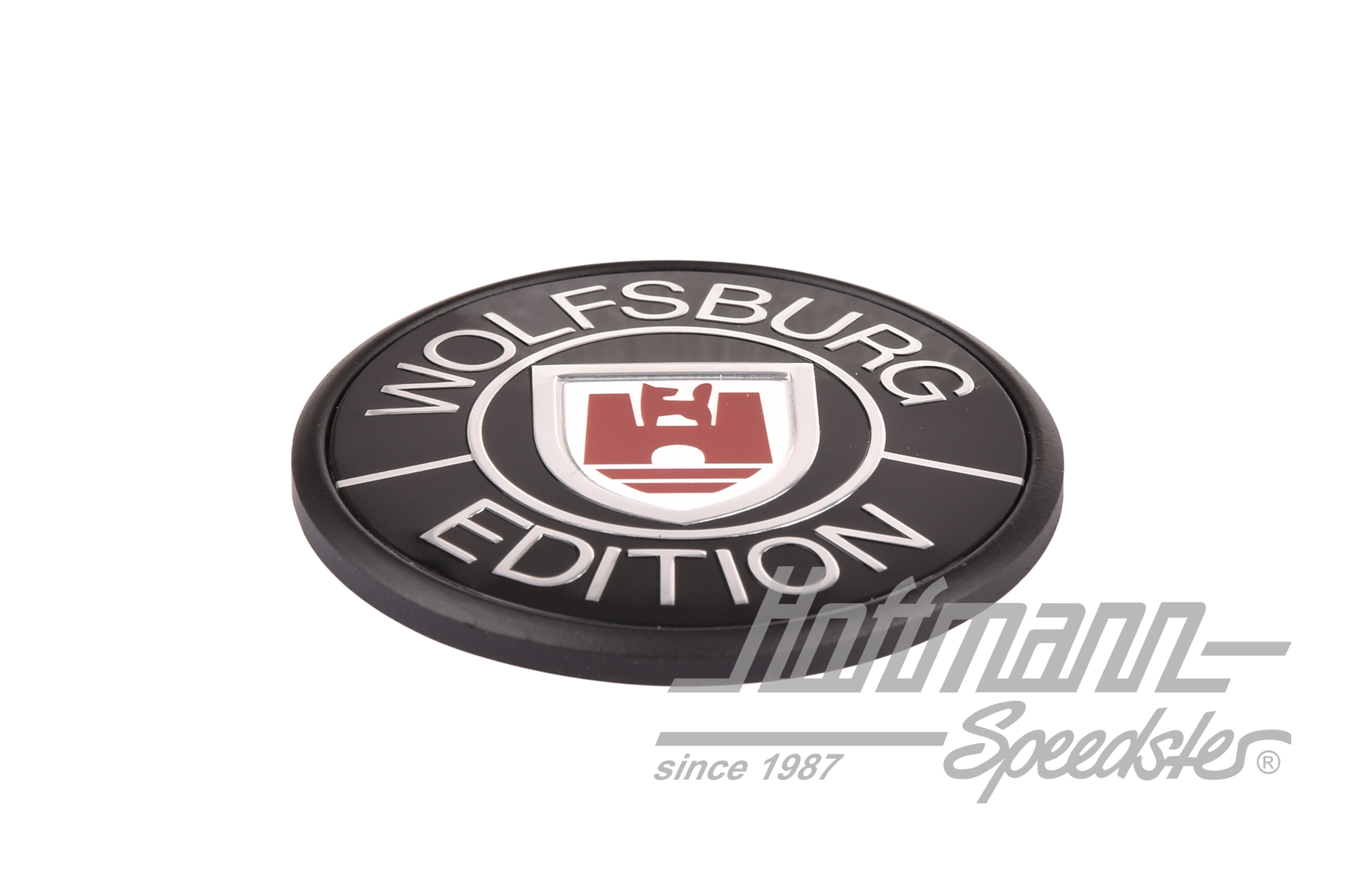 Emblema, Wolfsburg Edition, rojo/negro                                                              