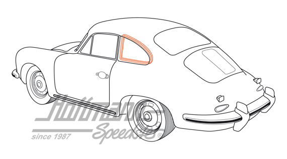 Junta, marco de ventanilla giratoria, Coupé                                                         