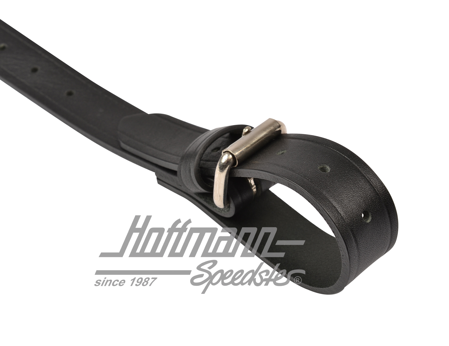 Juego de correas de cuero, portaequipajes, negro                                                    