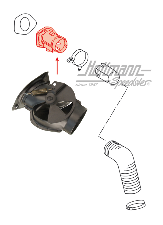 Caja de válvulas de calefacción, 65-89, izquierda                                                   