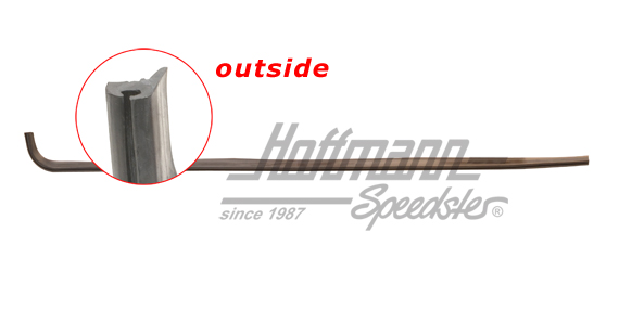 Junta de ranura , anterior, de 2 puertas, derecha | 191 837 478 AA | 208-7100-02