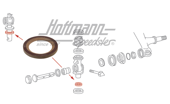 Arandela de tope, mangueta de eje,  63-67 | 211 405 431 B | 089-3040-08