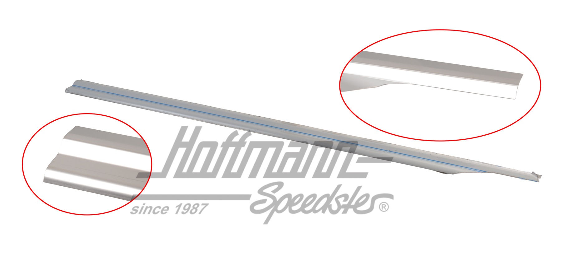 Listones de acceso, puerta corredera, acero inoxidable | 221 853 558 | 097-8480