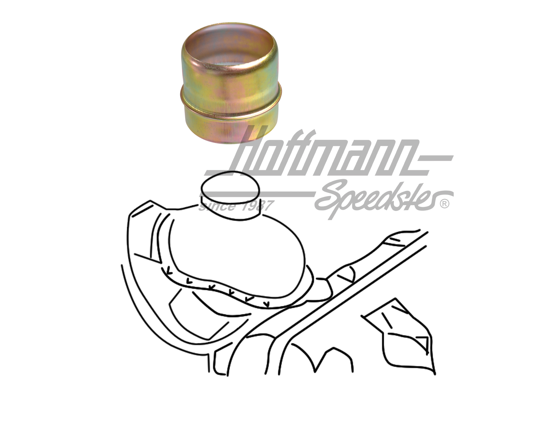 Tubo de unión de tubo flexible de calefacción | 113 255 165 | 020-0917