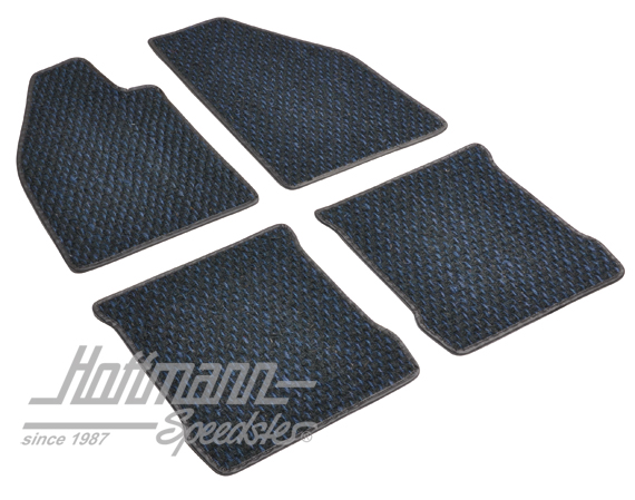 Alfombrillas, fibra de coco, 72-, azul / negro | ZVW 2CBL | 020-5381-45