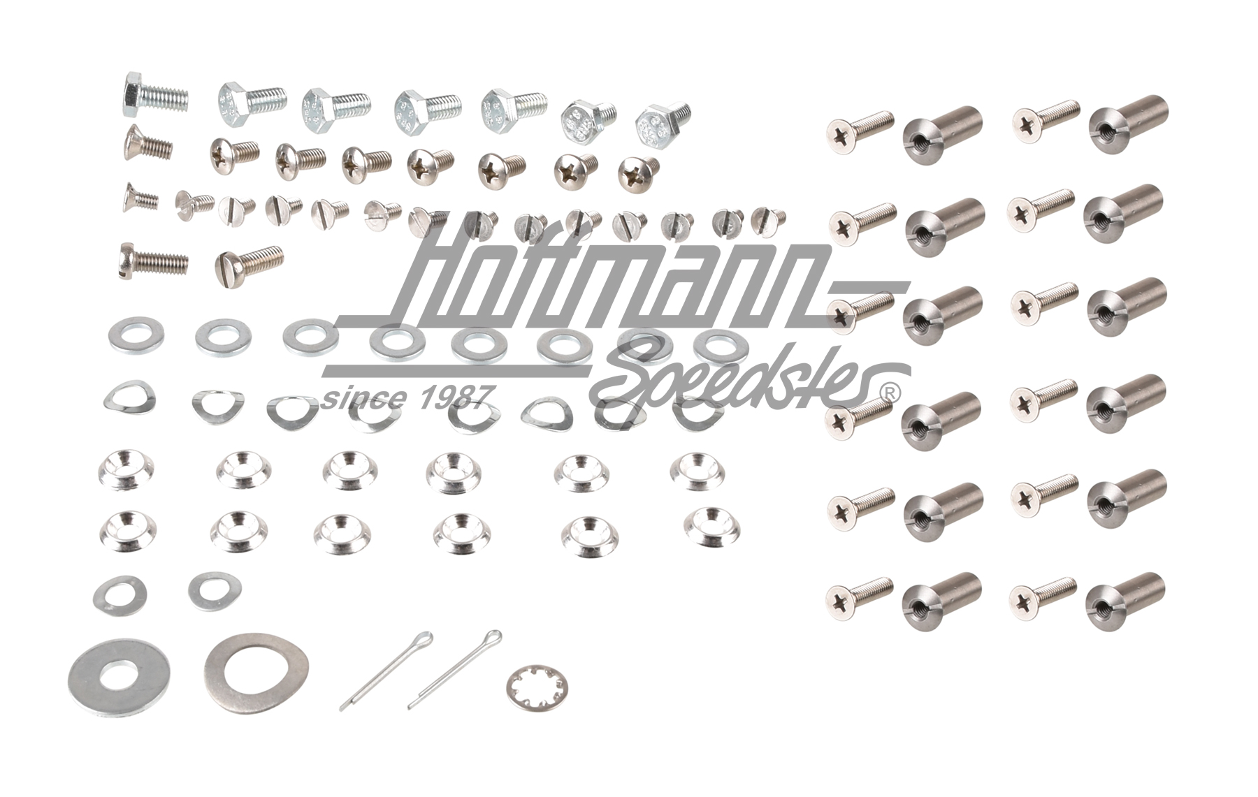 Juego de tornillos, techo plegable, Furgoneta T1, 60-67 
                                          