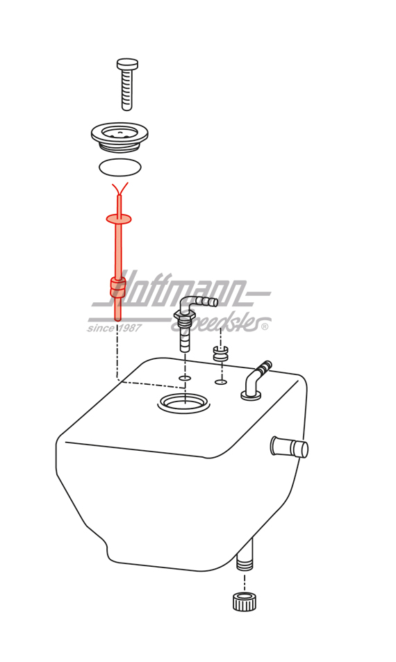 Transmisor de nivel de alimentación, depósito de agua fresca,  88-92  
                            
