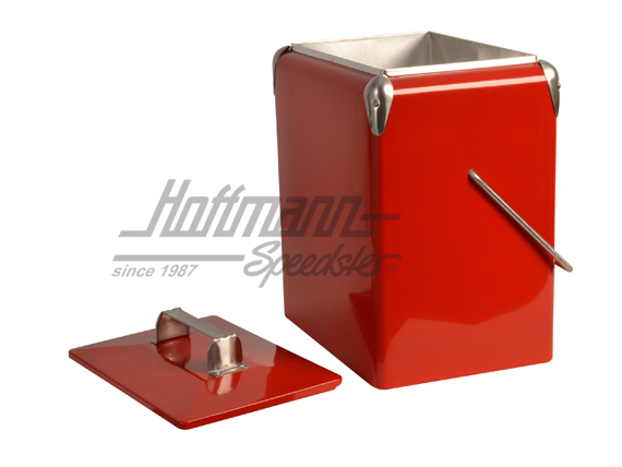 Kühlbox, Vintage Cooler, glatt, rot