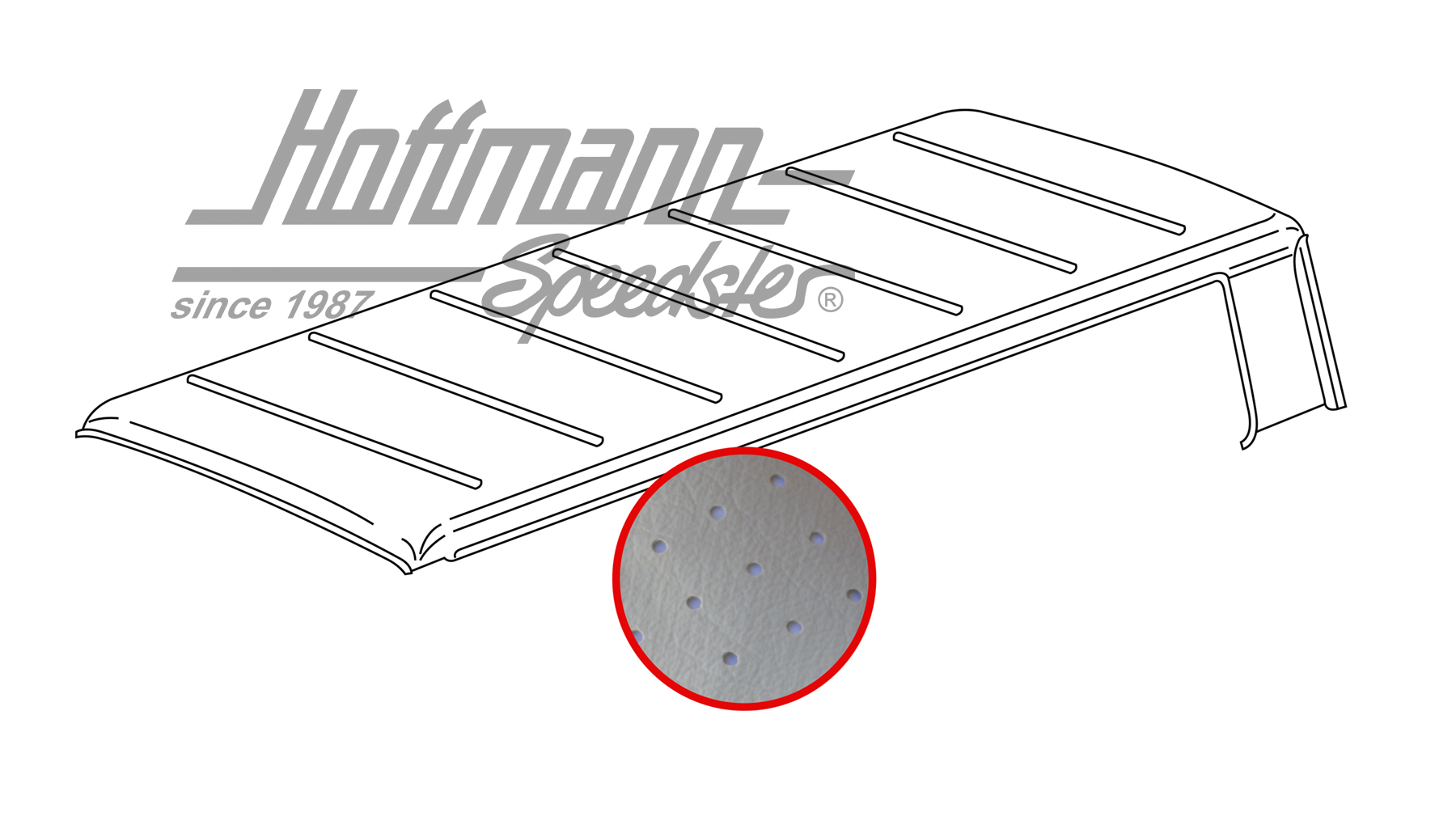 Cielo de techo, Furgoneta T3, perforado, blanco | 251 867 501 | 360-7100