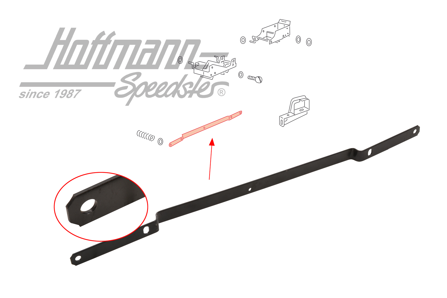 Barra, tapa rodete ventilador/cárter de ventilador | 113 119 289 | 020-0100-38