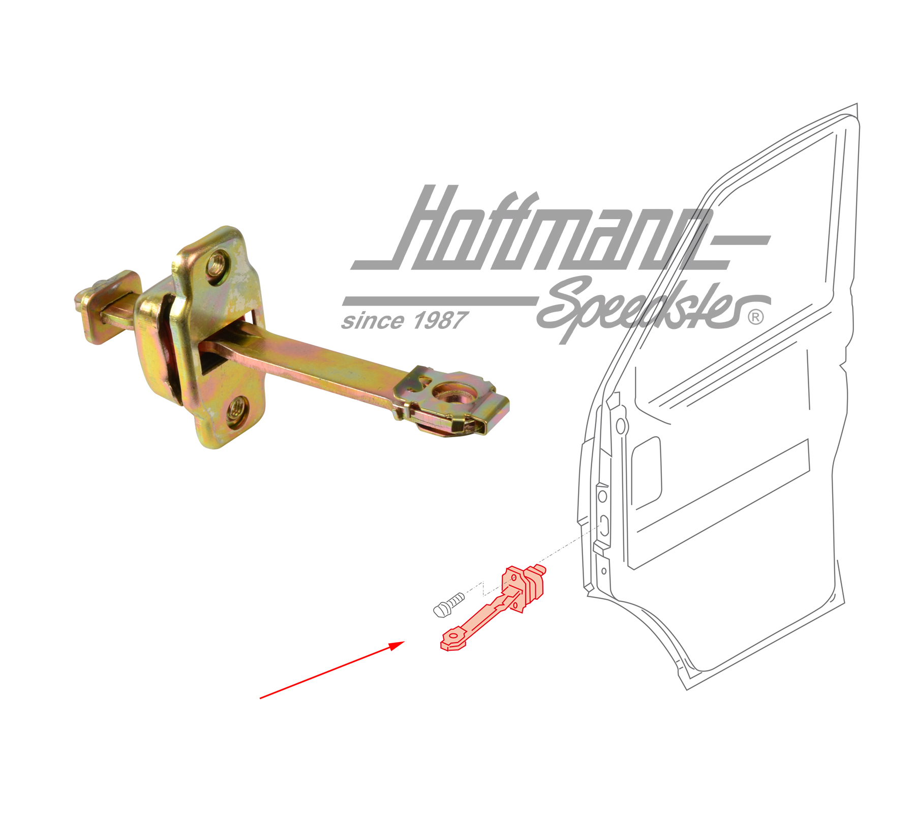 Tope de puerta, anterior, Furgoneta T4,  9.90-6.03 | 701 837 249 A | 408-1300