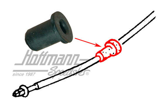 Junta de goma, indicador de velocidad en mangueta de eje | 111 957 855 B | 020-5294