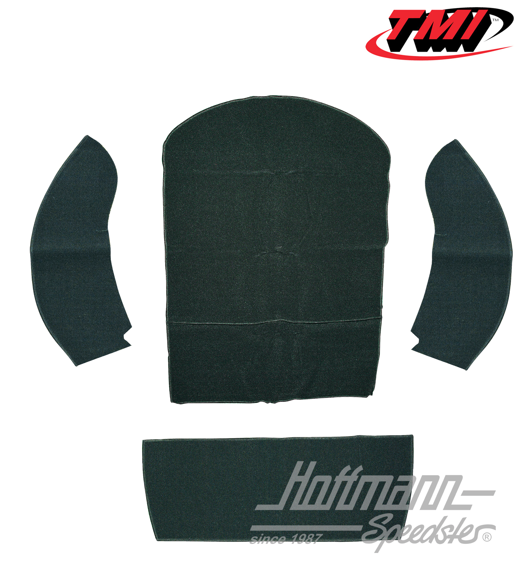 Juego de alfombrillas, maletero, Cabriolet, negro, 8.72-.79 | 34-R1317-301 | 020-5344